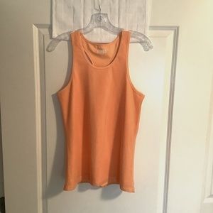 Toned Ladies Racerback Workout Tank Top Orange Size XS